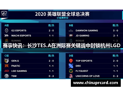赛事快讯：长沙TES.A在洲际赛关键战中封锁杭州LGD